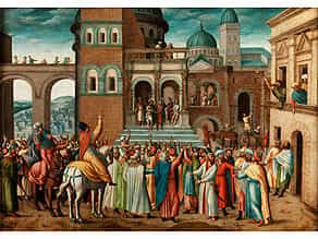  Italienischer Maler des 15./ 16. Jahrhunderts, in Art des Domenico Morone, ca. 1442 - ca. 1520