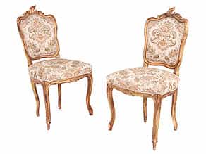  Paar Stühle im Rokoko-Stil
