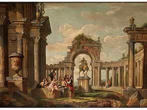  Italienischer Maler des beginnenden 18. Jahrhunderts, Giovanni Paolo Panini, 1692 Piacenza - 1765 Rom, zug./ Werkstatt des