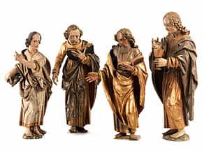  Vier geschnitzte Altarfiguren