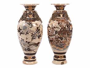  Paar große Satsuma-Vasen