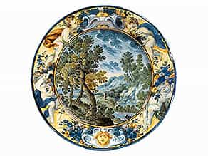 Majolika-Teller von Carlo Antonio Grue, 1655 - 1723