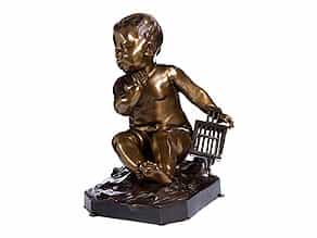  Bronzeskulptur eines Kindes