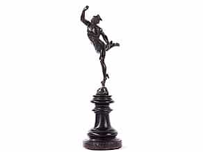  Kleine Bronzefigur des Hermes nach Giovanni da Bologna