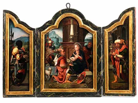 Flämischer Hausaltar-Triptychon 