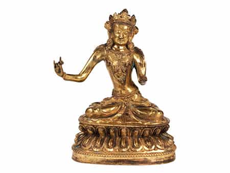  Bronzefigur eines Bodhisattvas 
