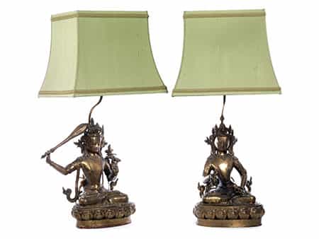  Paar Buddhas als Lampen