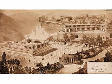  Akropolis von Pergamon aus gesehen