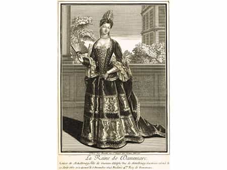  Louise Königin von Dänemark und Norwegen, 1667 - 1721, geborene Prinzessin zu Mecklenburg-Güstrow
