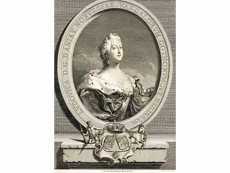  Ludovika (Louise) Königin von Dänemark und Norwegen, 1724 - 1751, geborene Prinzessin von Großbritannien