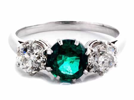  Smaragd-Diamantring