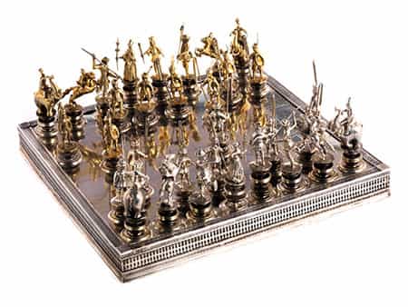  Silbernes Dessauer Schachspiel