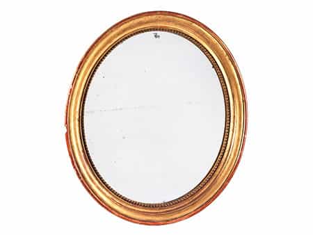  Kleiner, klassizistischer Ovalspiegel