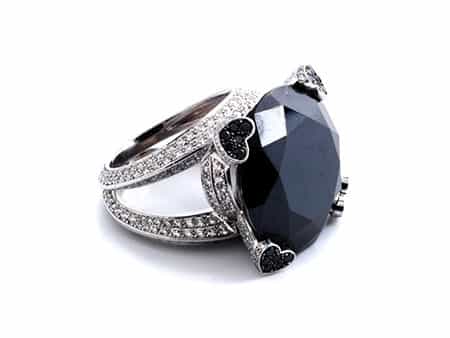  Diamantring mit schwarzen Steinen von Chopard