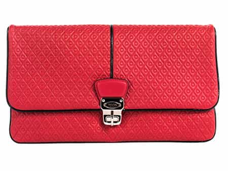 Tod's Signature Collection Envelop Clutch Magenta 