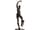 Detailabbildung: Bronzestatuette einer schlanken, männlichen Gestalt