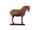 Detailabbildung:  Tonfigur eines Pferdes der frühen Tang-Dynastie