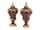 Detailabbildung: Paar große Potpourri-Ziervasen in Porphyr und vergoldeter Bronze im Louis XV-Stil