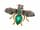 Detailabbildung:  Smaragd-Diamant-Bienenbrosche