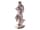 Detailabbildung: Marmorfigurengruppe eines musizierenden Fauns mit einem Putto