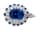Detailabbildung:  Saphir-Diamantanhänger