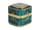 Detailabbildung:  Cloisonné-Box mit durchbrochener Jadeplakette