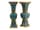 Detail images:  Zwei große Cloisonné-Vasen in Gu Form