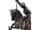 Detailabbildung: Bronze-Figurengruppe des Heiligen Georg, der den Drachen besiegt