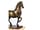 Detailabbildung:  Bronzestatuette eines schreitenden Pferdes