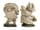Detailabbildung:  Paar geschnitzte Zwergenfiguren (Nani)