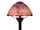 Detailabbildung: Elegante, roséfarbene Tischlampe von Charder
