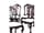 Detail images: Satz von sechs Stühlen im Chippendalestil