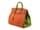Detailabbildung: Hermès Birkin Bag 40 cm Special Order Horseshoe „Orange & Vert Anis“