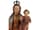 Detailabbildung:  Schnitzfigur einer Maria mit segnendem Jesuskind