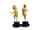 Detail images: Paar Elfenbeinschnitzfiguren tanzender kleiner Mädchen