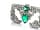 Detail images: Diamant-Smaragdbrosche von Cartier