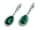 Detail images:  Smaragd-Brillantohrhänger