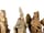 Detailabbildung: Konvolut von zehn Holzschnitzfiguren und Fragmente