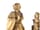 Detailabbildung: Konvolut von zehn Holzschnitzfiguren und Fragmente
