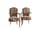 Detail images:  Satz von vier Barockstühlen mit Tapisseriebezug