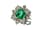 Detail images: Smaragd-Diamantbrosche von Van Cleef & Arpels