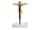 Detailabbildung: Kleines in Bein geschnitztes romanisches Kreuz mit Corpus Christi