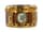 Detailabbildung: Museale außerordentlich elegante und qualitätsvolle Golddose „En trois couleurs“