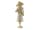 Detailabbildung: Elfenbeinschnitzfigur eines Rokoko-Kavaliers mit Dreispitz und Stock