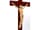 Detailabbildung: Elfenbein-Corpus Christi auf einem Kreuz in Jaspis mit vergoldeter Bronzeeinfassung