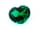 Detailabbildung: Loser Smaragd in Herzform