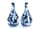 Detail images: Paar blau-weiße Vasen