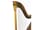 Detail images: Harfe von S&P Erard sowie Notenständer