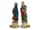 Detail images: Paar Schnitzfiguren: Maria und Johannes als Assistenzfiguren einer Kreuzgruppe aus dem Bildhauerkreis der Familie Schwanthaler