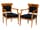Detailabbildung: Sitzgarnitur mit Tisch, Stühlen und Armlehnstühlen